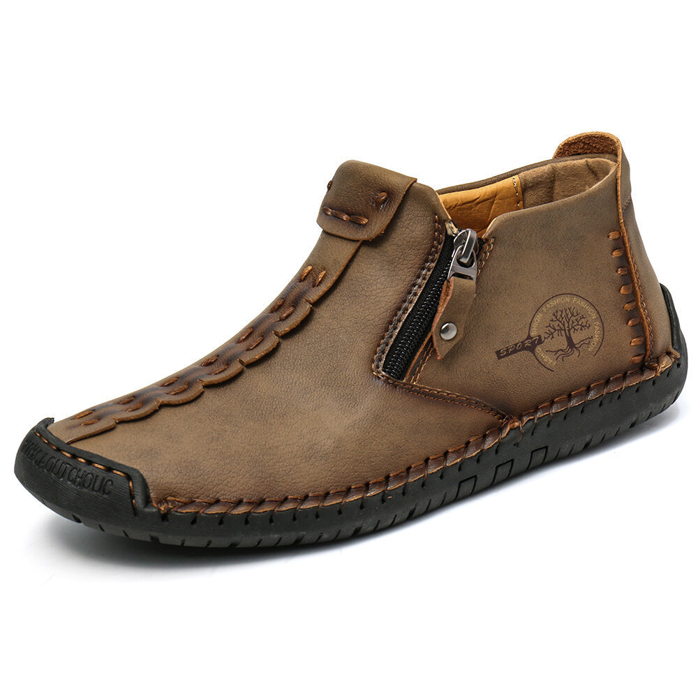  Men's Barefoot Shoes Handmade Slip Resistant Ankle Boots