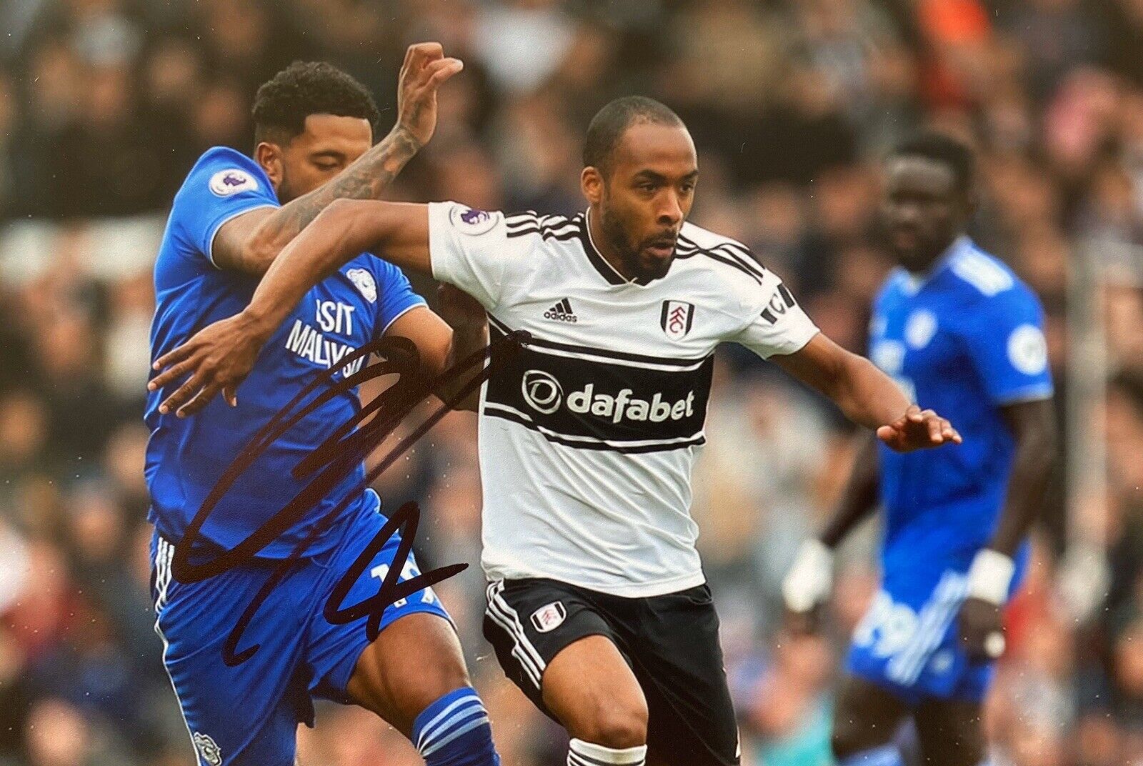 Denis Odoi Hand Signed 6X4 Photo Poster painting - Fulham 7