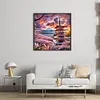 Mount Fuji-11CT Stamped Cross Stitch 45*45cm/17.72*17.72in tapestrymarket