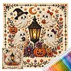 Halloween 18CT 2 Strands DIY Stamped Cross Stitch Kit for Adult 30x30cm tapestrymarket