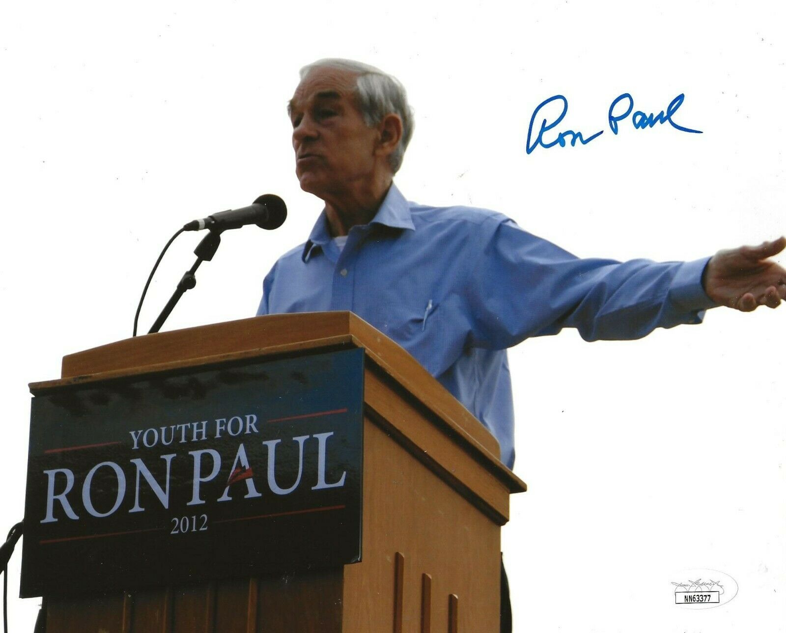 Ron Paul Texas Congressman signed 8x10 Photo Poster painting autographed JSA Certified