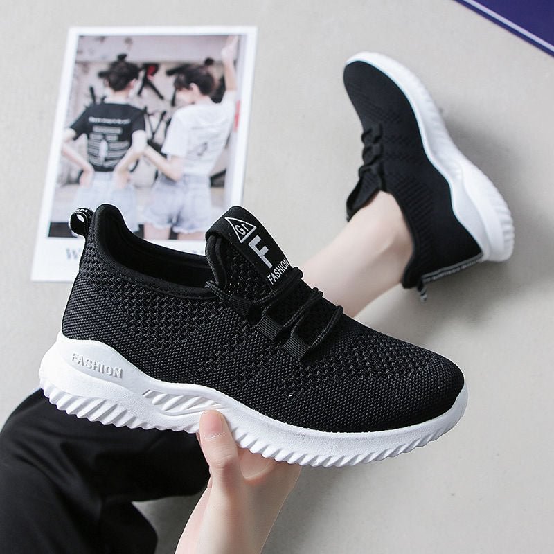 Mesh Sneakers Female Students 2021 Spring Summer New Women's Shoes Korean Fashion Running White Shoe Breathable Mesh Shoes cozok