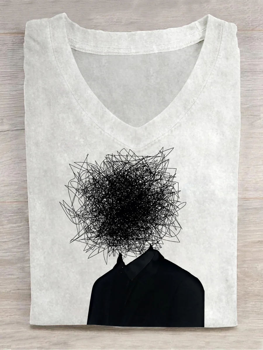 Eagerlys A Mess of People-1 V-neck T-shirt Eagerlys