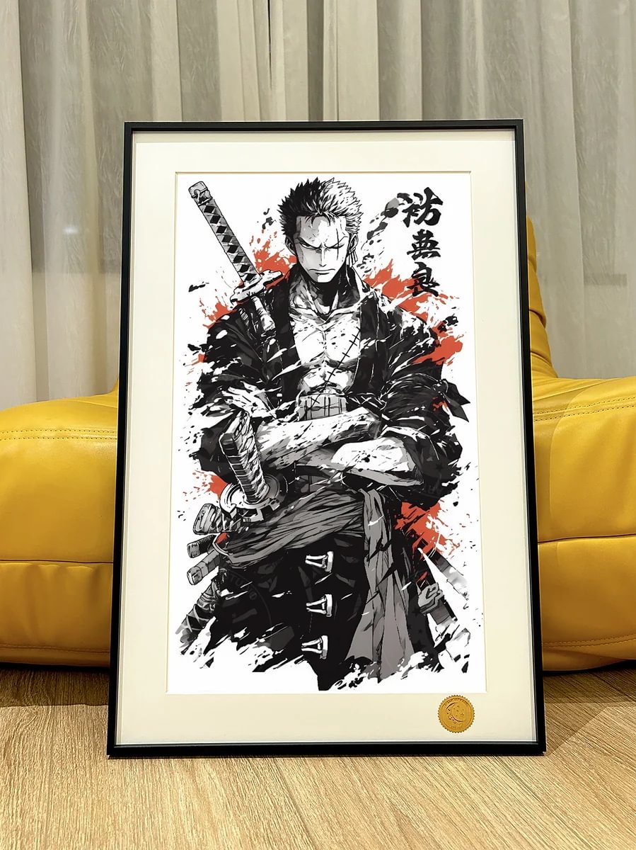 Zoro Ink Wash Painting - One Piece | Xingkong Studio