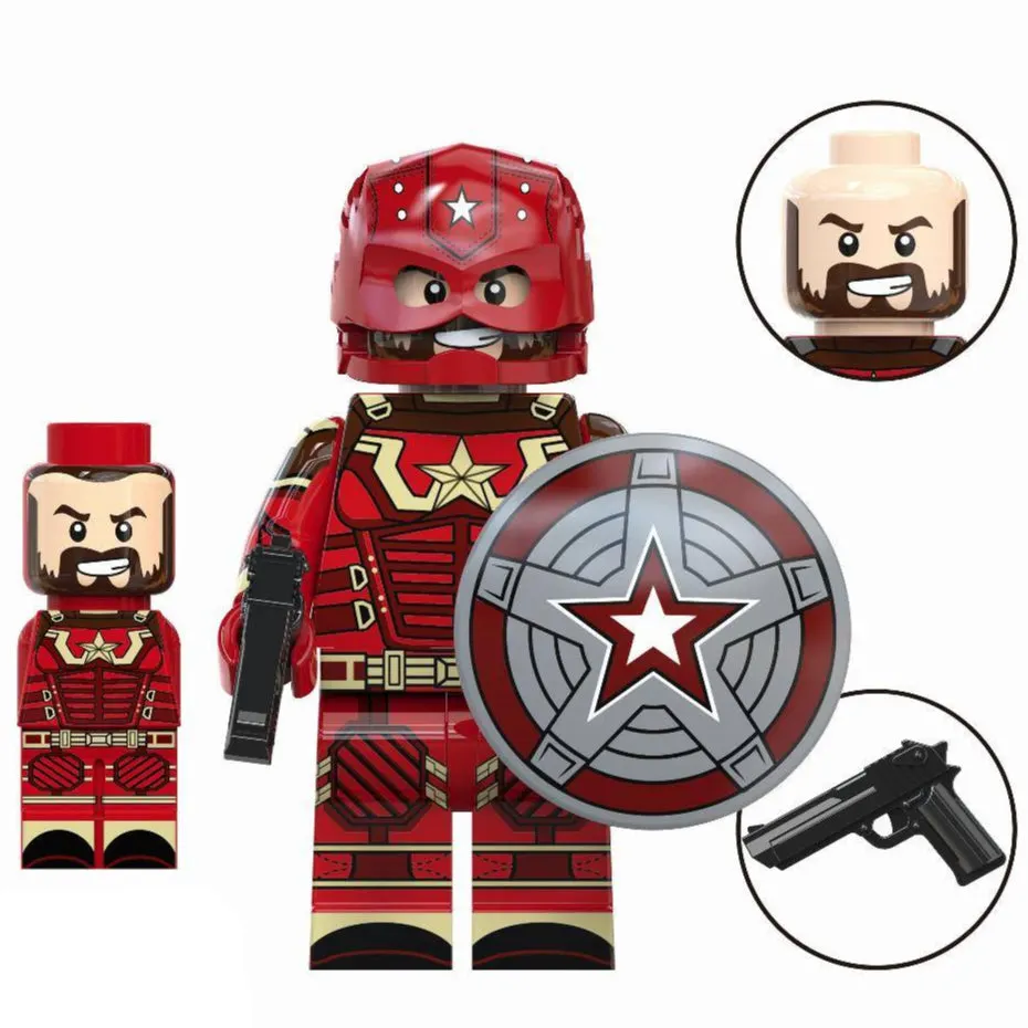 Red Guardian (Thunderbolts*) Custom Marvel Superhero Minifigure Minifigure Bricks monstertoys