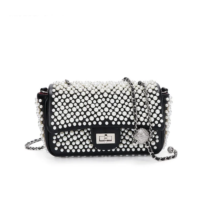 luxury designer purses and handbags handbag  for women 2020 new fashion pearl ladies Shoulder Bags crossbody bag purse culth bag