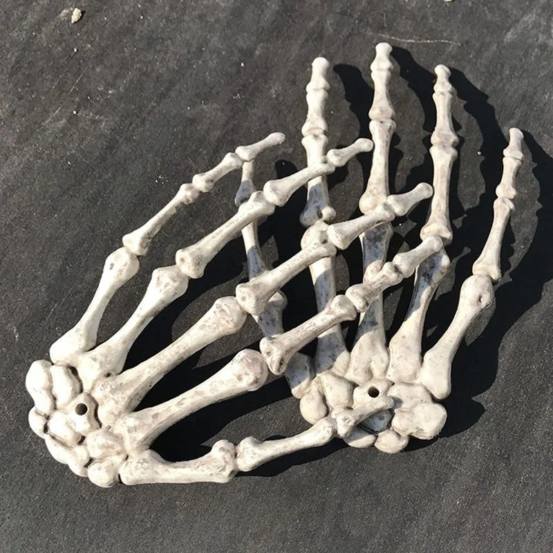 White Skeleton Hands One Pair