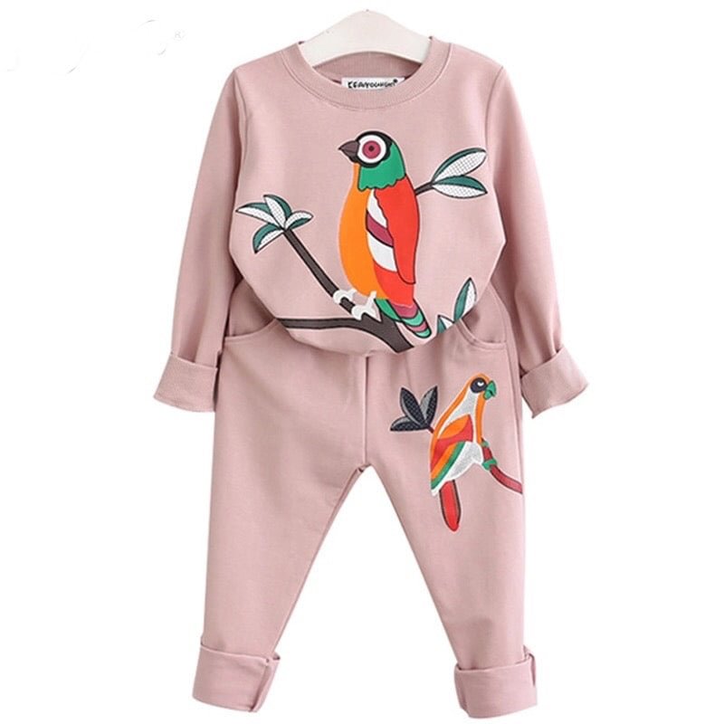 Toddler Girls Long Sleeve Tracksuit Clothes