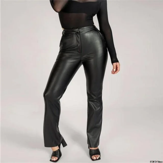 High Waist Flare Pants Slacks Sexy Trousers Bell Bottoms