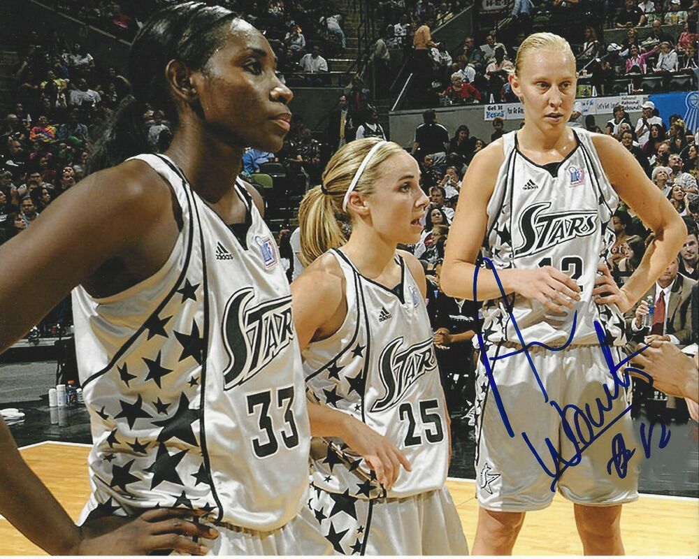 Ann Wauters Autographed 8x10 San Antonio Stars  B392