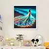 Girl In Fluorescent Skirt On The Beach - 11CT Stamped Cross Stitch - 45*45cm