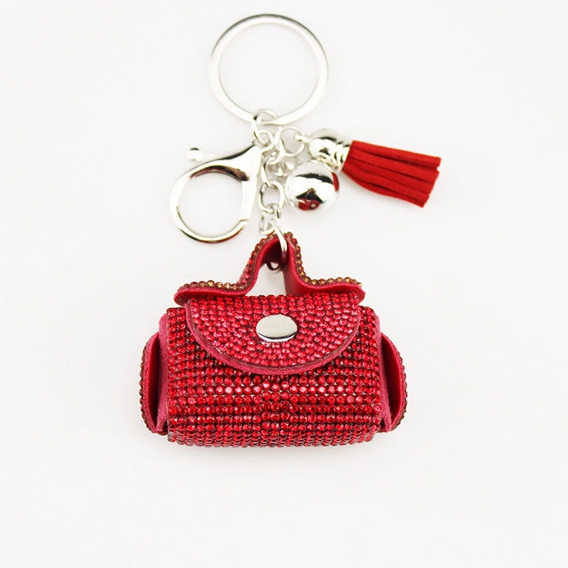 Lady Minimalist Bag Pu Leather Women’s Keychain