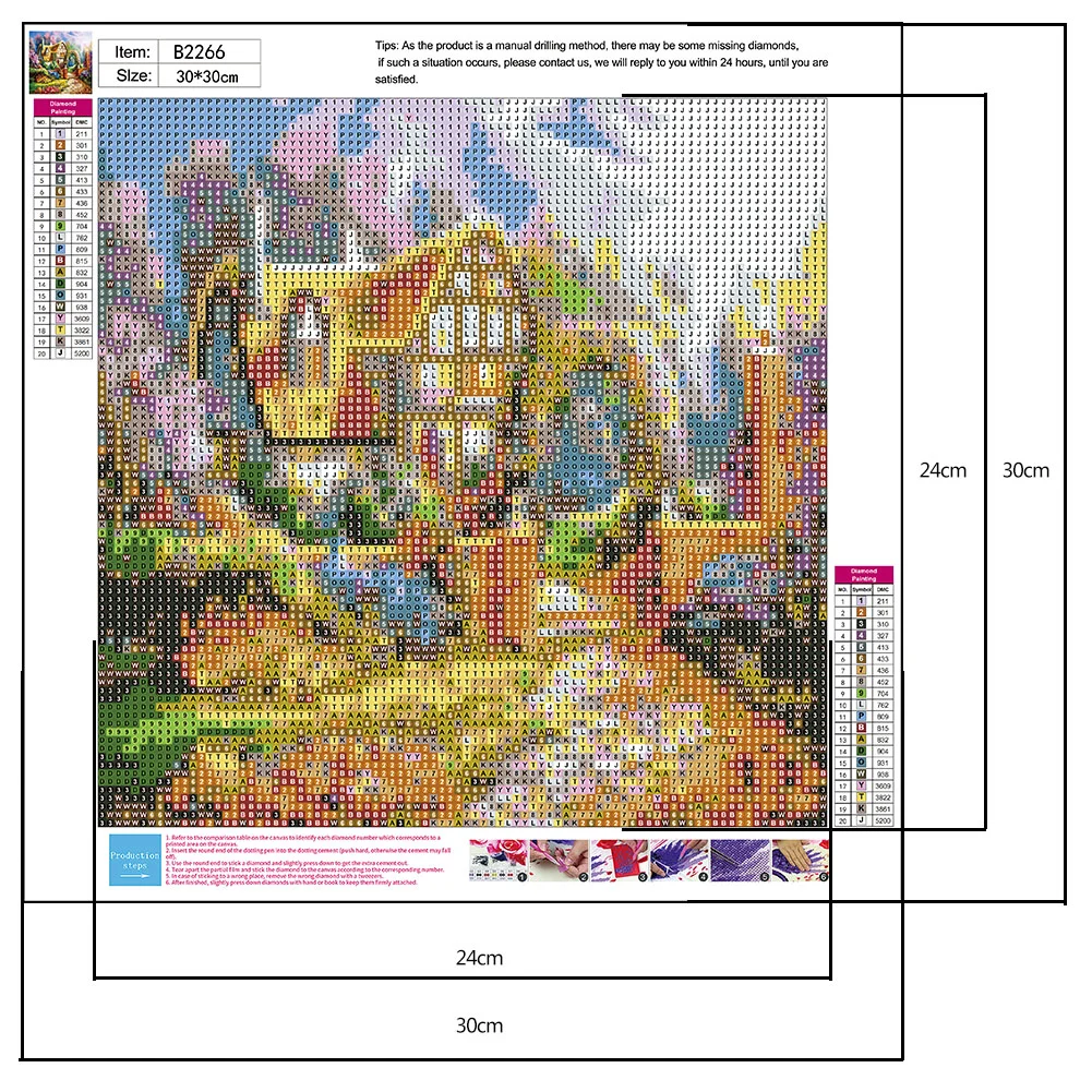 Diamond Painting - Round Drill - House(30*30cm)