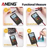 Portable Multimeter LCD Display 6000 Counts Temp Resistance for Ohm Diode Hz