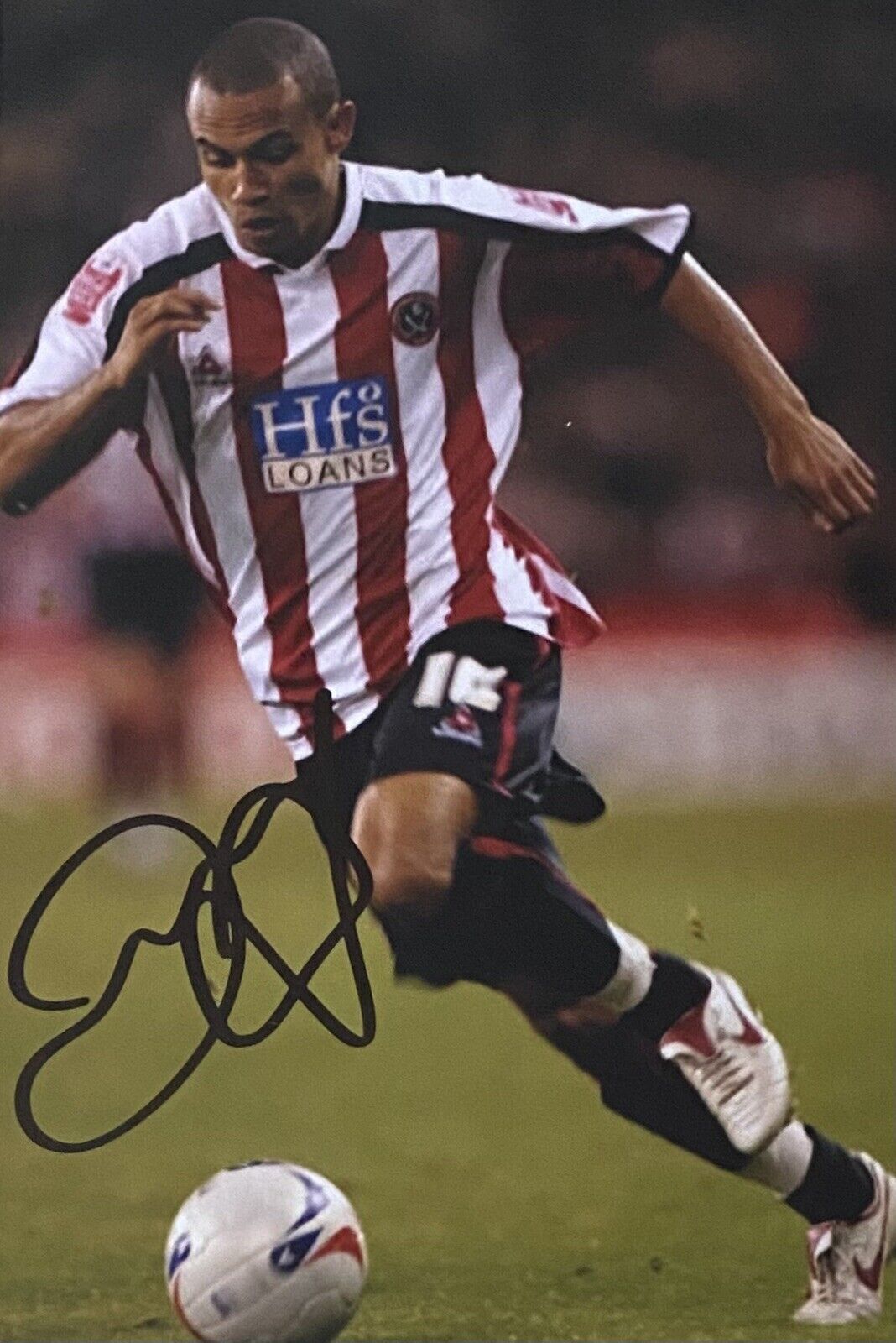 Danny Webber Genuine Hand Signed Sheffield United 6X4 Photo Poster painting 9