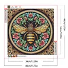 (40*40cm)Flower Bee - Full Round Drill Diamond Painting