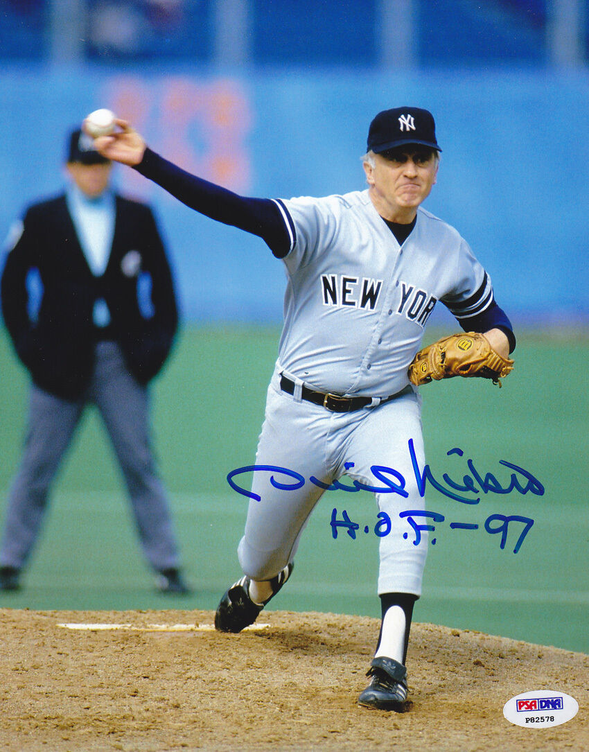 Phil Niekro SIGNED 8x10 Photo Poster painting + HOF 97 New York Yankees PSA/DNA AUTOGRAPHED