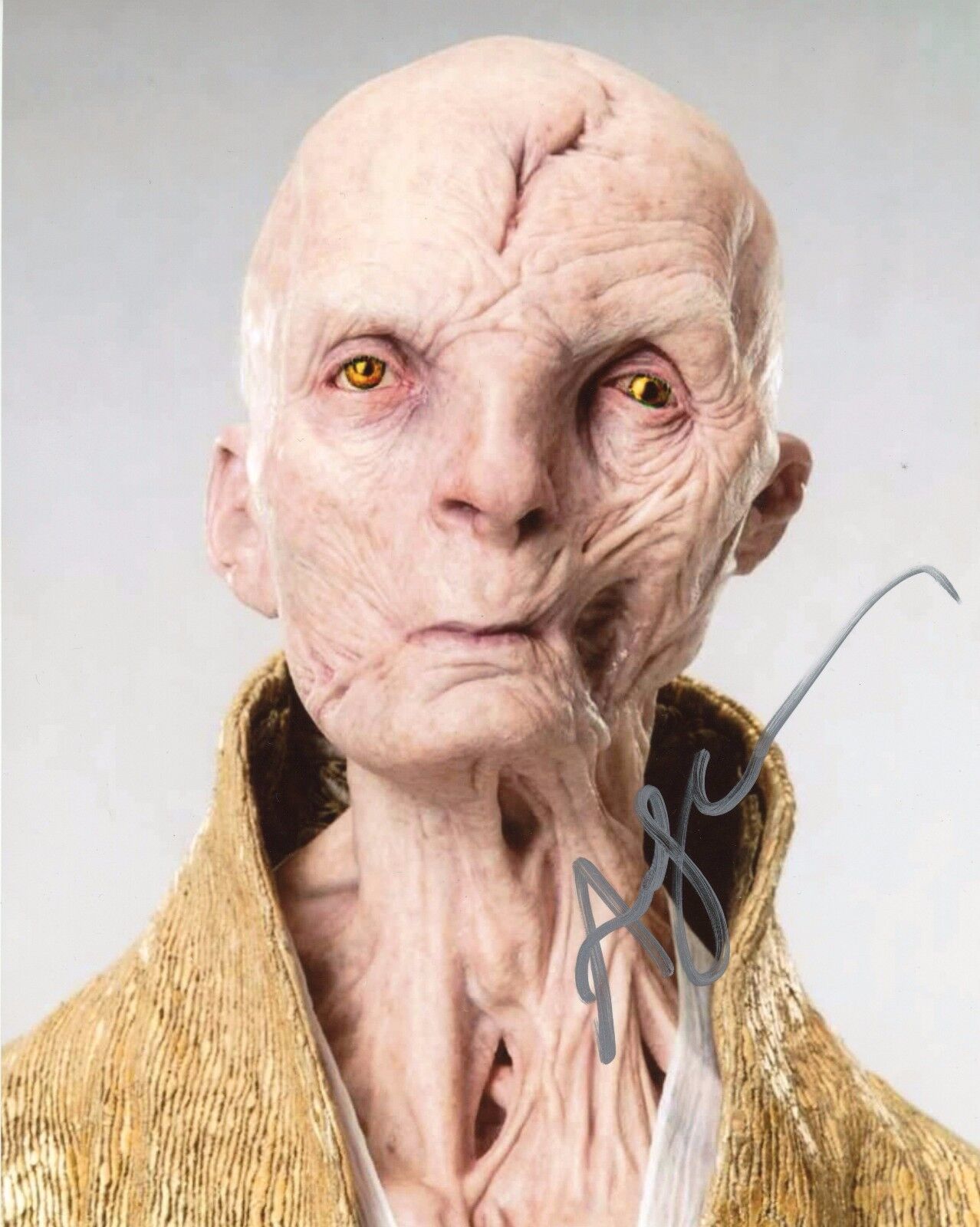 ~ANDY SERKIS Authentic Hand-Signed Star Wars Supreme Leader Snoke