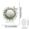 DIY Diamonds Painting Special Shaped Crystal Drill Crafts Mirror Desk Ornament Decor Kit(Flower Dragonfly)