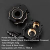 AMK Brass Counter Weight Brake Disc Diff Cover Black Coating TRX4 Portal Axle Housing for 1/10 RC Crawler TRX6 TRX-4 Bronco Defender Upgrade(4-in-1 Brass Counter Weight)