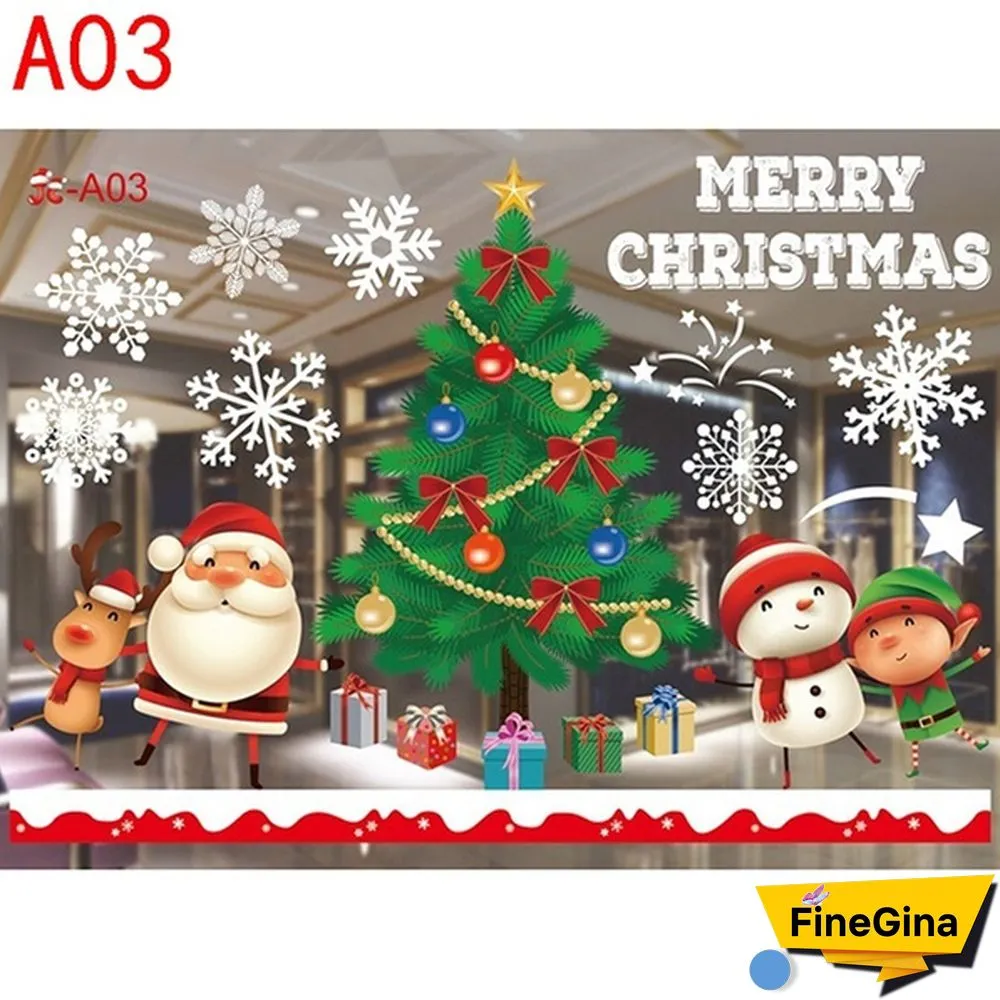 Christmas Decoration Glueless Static Window Sticker