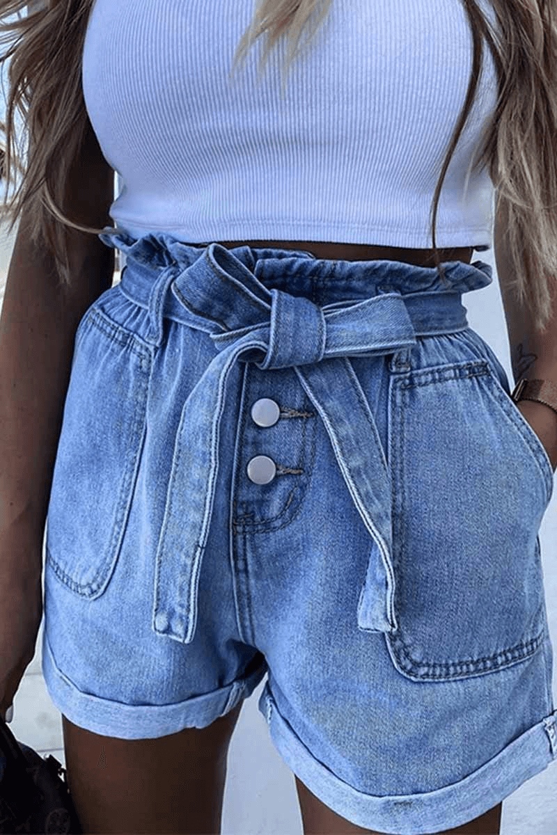 Casual Sweet Loose Denim Shorts