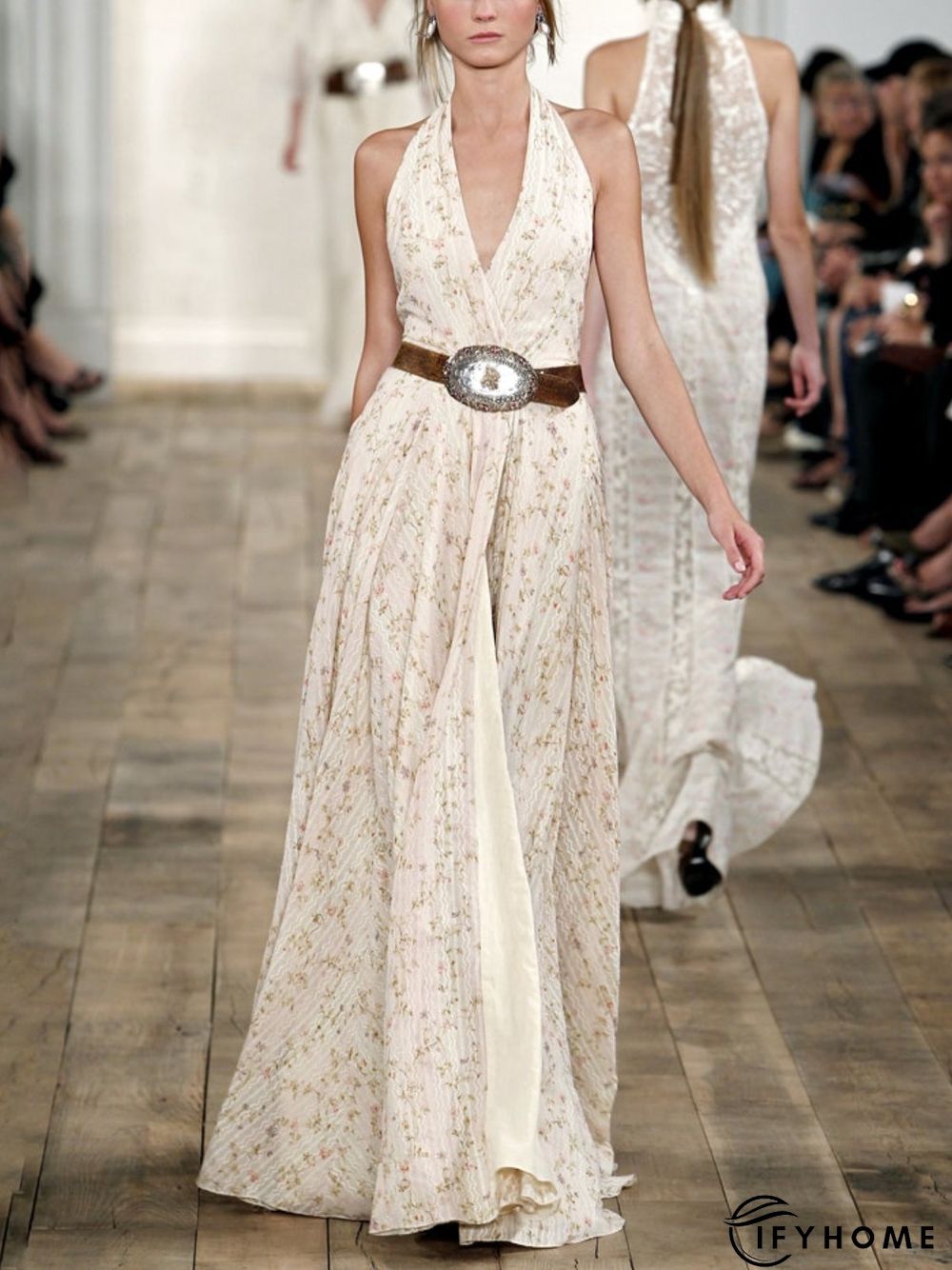 Casual Sleeveless Plus Size Printed Dress | IFYHOME