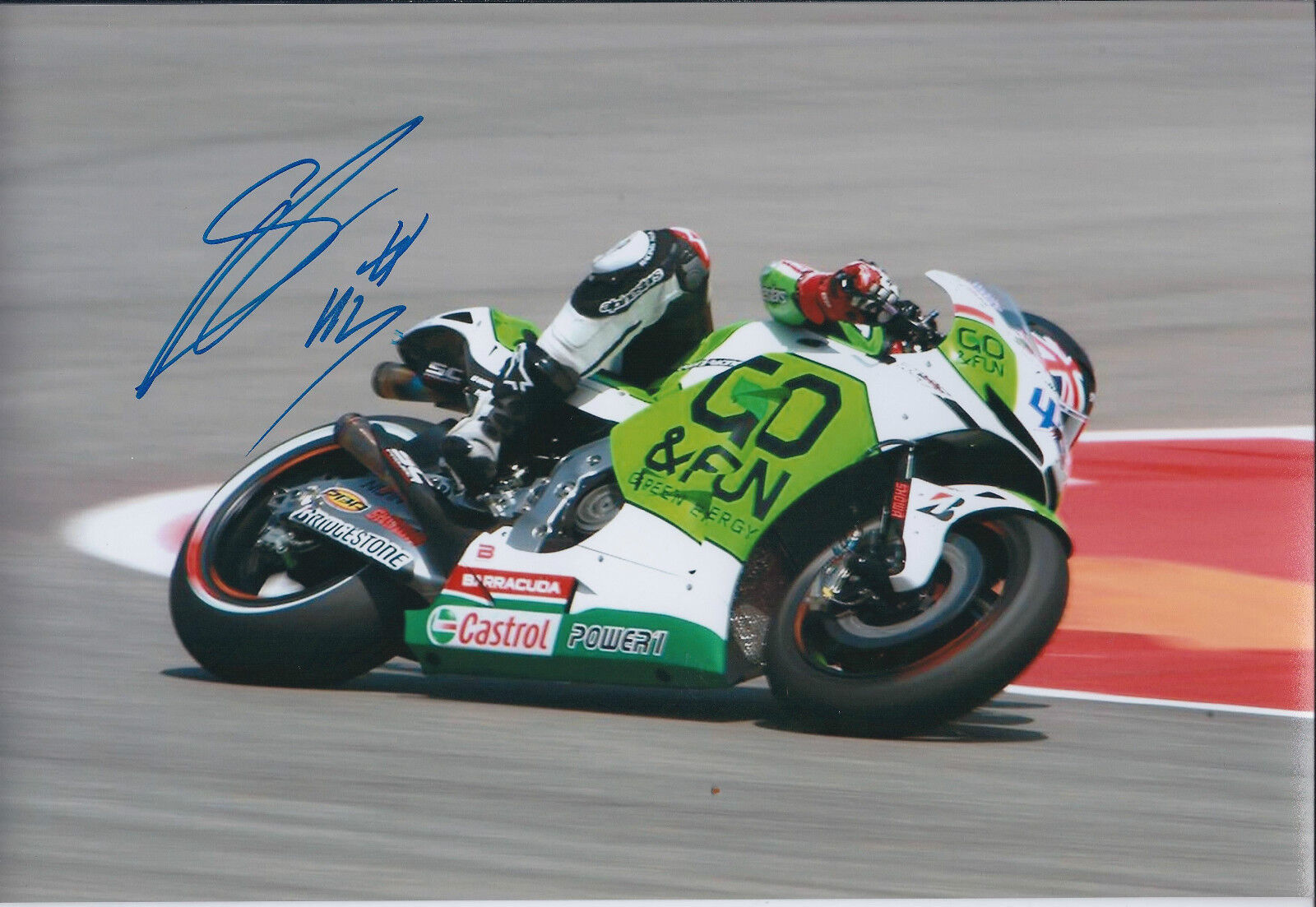 Scott REDDING SIGNED MOTOGP 12x8 Photo Poster painting AFTAL COA Autograph Gresini HONDA