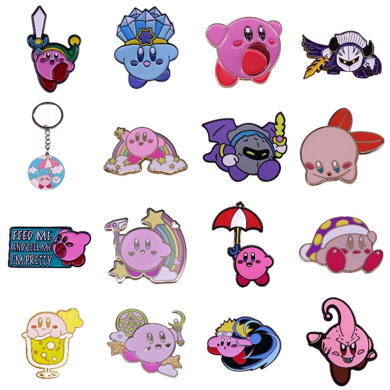 High Quality Cute Game Nintendo Game Star Kirby Enamel Pin Badge Pin
