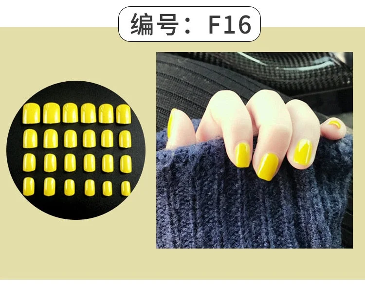 24Pcs Charming Fake False Nails Tips Wine Red Pointed Head Full Cover Nail Tips Long Style Nude Artificial Flase Nails with Glue-Nail Inspo