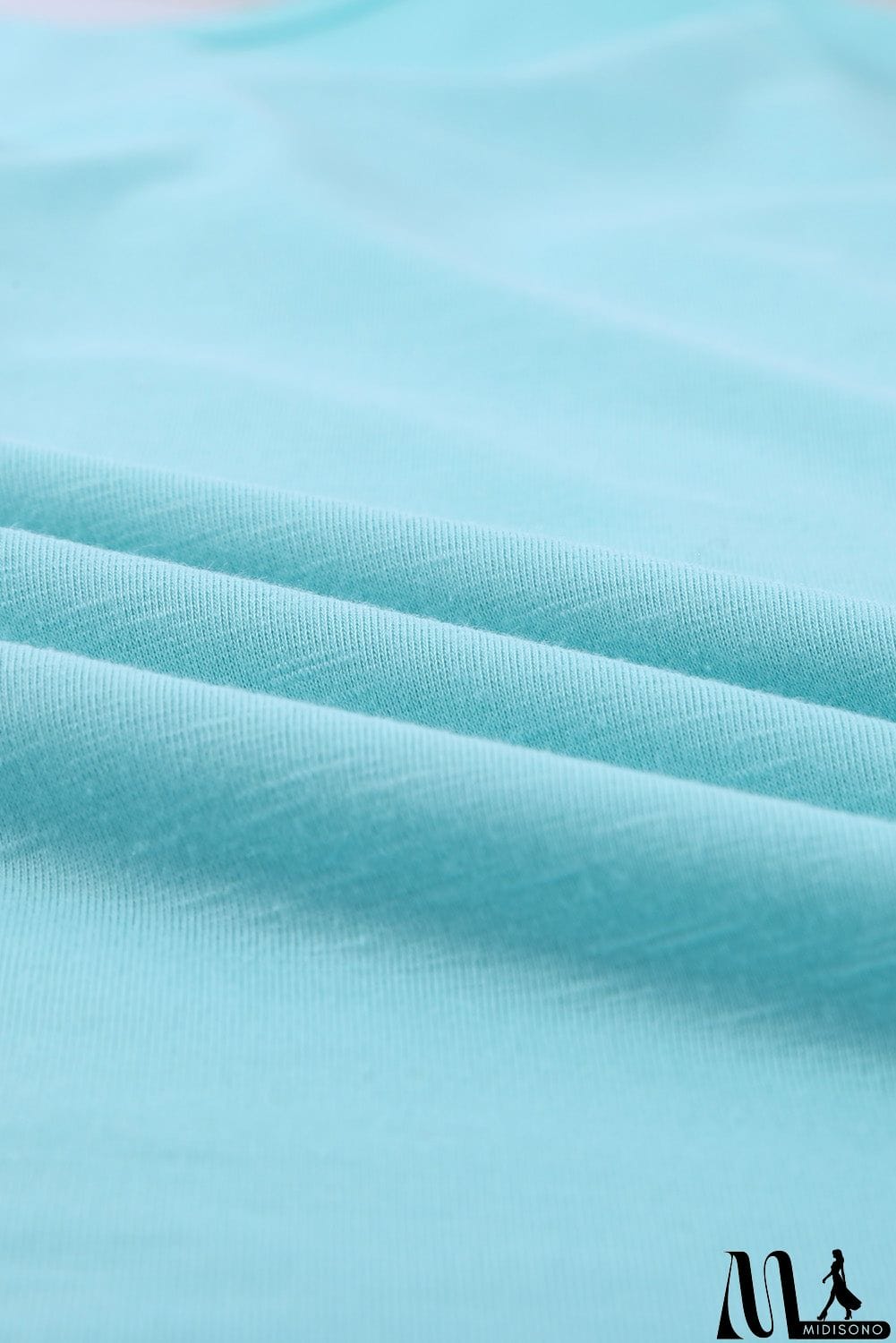 MidiSono - Buttoned Detail Cotton Blend Short Sleeve T-shirt