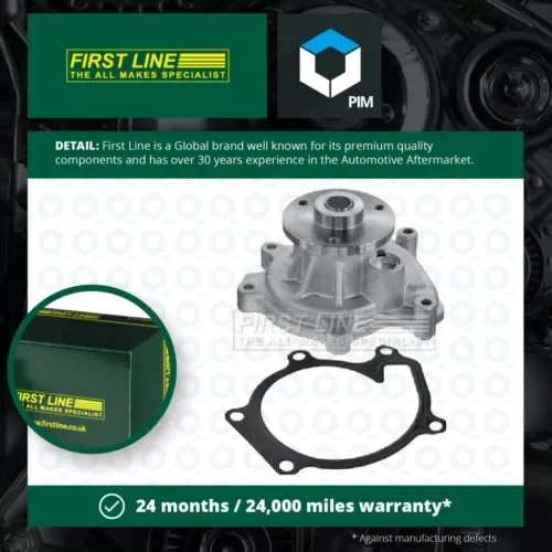 Water Pump fits TOYOTA YARIS SCP10 1.0 99 to 05 1SZ-FE Coolant Firstline Quality Parts