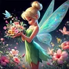 Tinker Bell-Full Embroidery 3 Strands 11CT Stamped Cross Stitch-40*40CM
