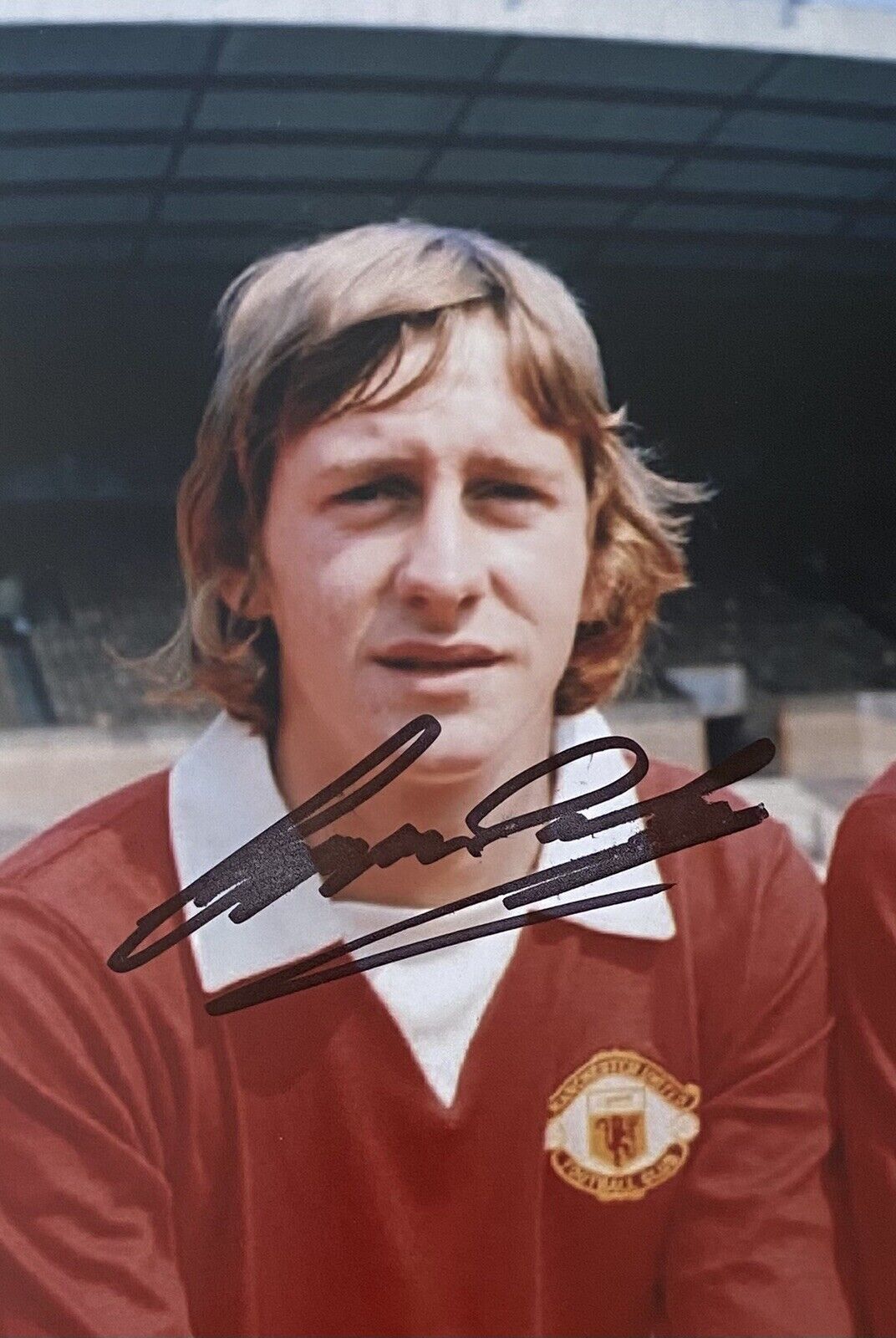 Gerry Daly Genuine Hand Signed Manchester United 6X4 Photo Poster painting 2