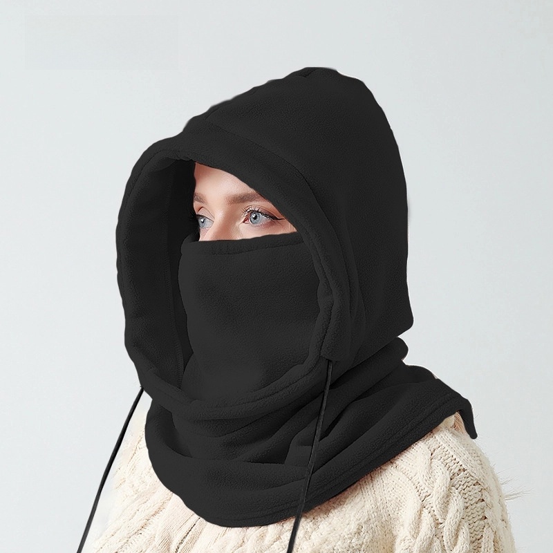 Ski Hat Head Cover Polar Fleece Scarf Scarf Face Protection Neck Integrated Cycling Cold-proof Outdoor Sports Warm