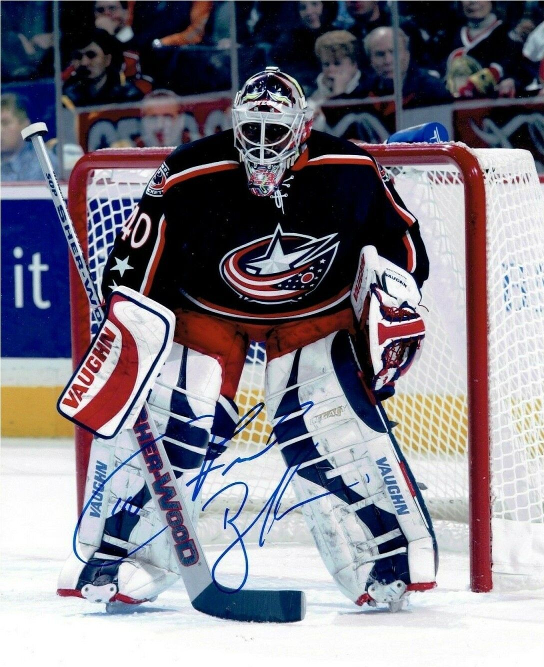 FRED BRATHWAITE autographed SIGNED COLUMBUS BLUE JACKETS Photo Poster painting