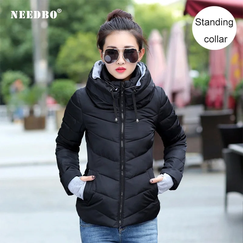 NEEDBO Women Down Jacket Brands Plus Size Winter Ultra Light Down Jacket Women High Quality Jacket Woman Coat Warm Slim Jacket