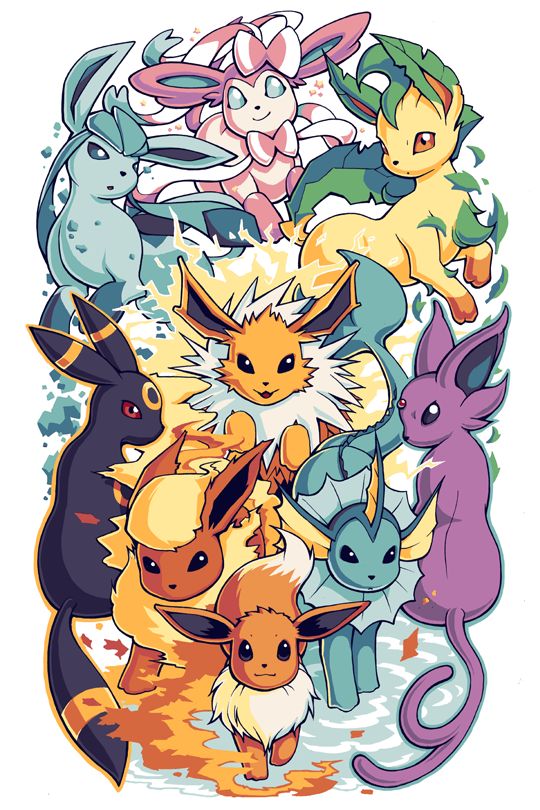 

Anime Pokémon Eevee - Round Drill Diamond Painting - 30*50CM, 501 Original