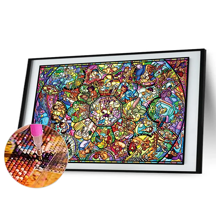 Disney Stained Glass - 5D Diamond Art