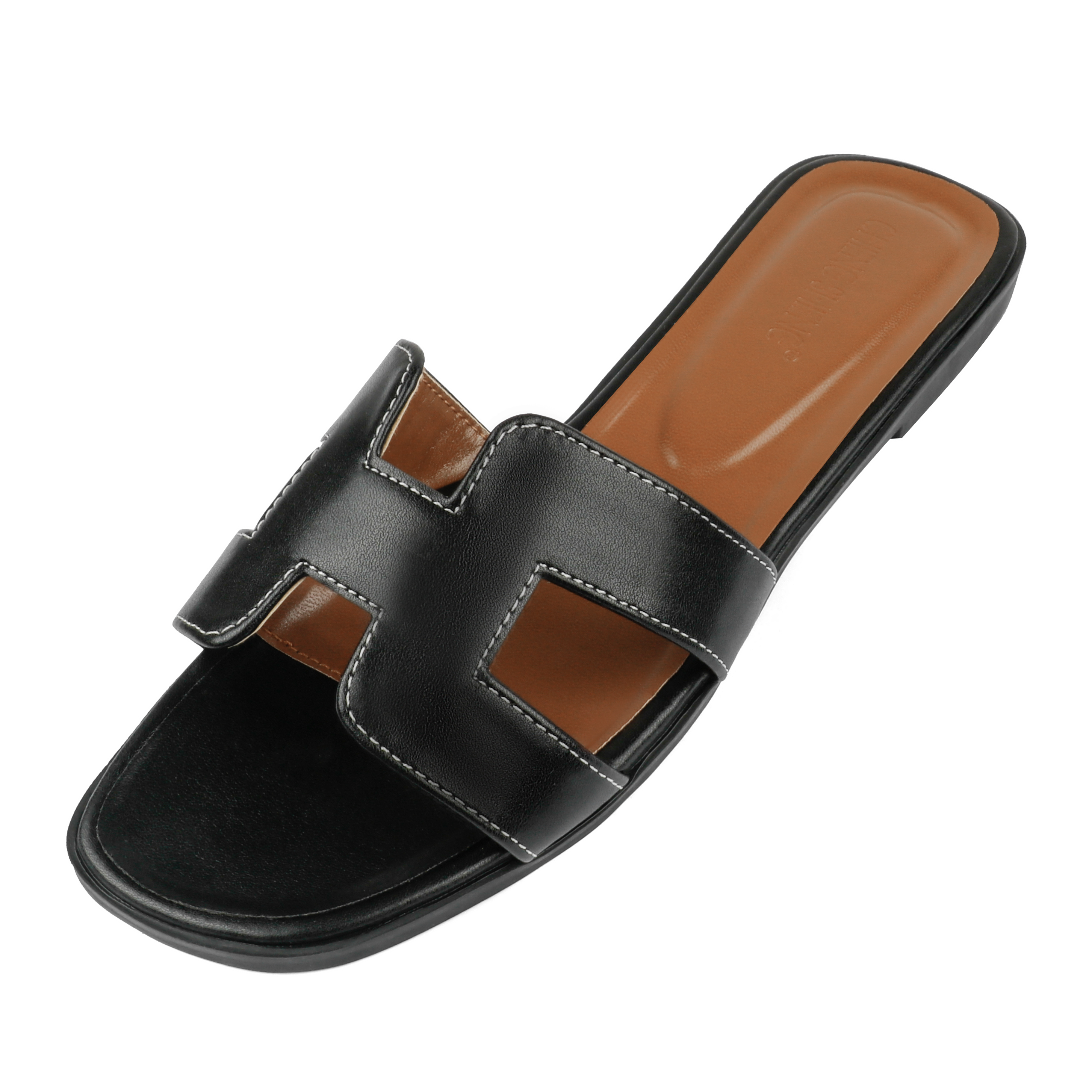 Women's Flat Sandals Classic Slippers Summer Outdoor Slide Sandals H-Band Shoes-MERUMOTE