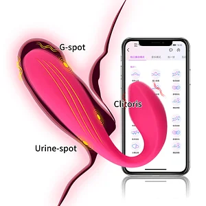 App Remote Control Double Shock U-shaped Wearable Panty Vibrator