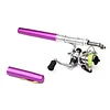 Outdoor Portable Mini Telescopic Pen Shape Fishing Rod with Metal Spinning Wheel