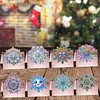 8PCS DIY Diamond Art Greeting Cards Congratulations Cards & Gifts (Snowflake)