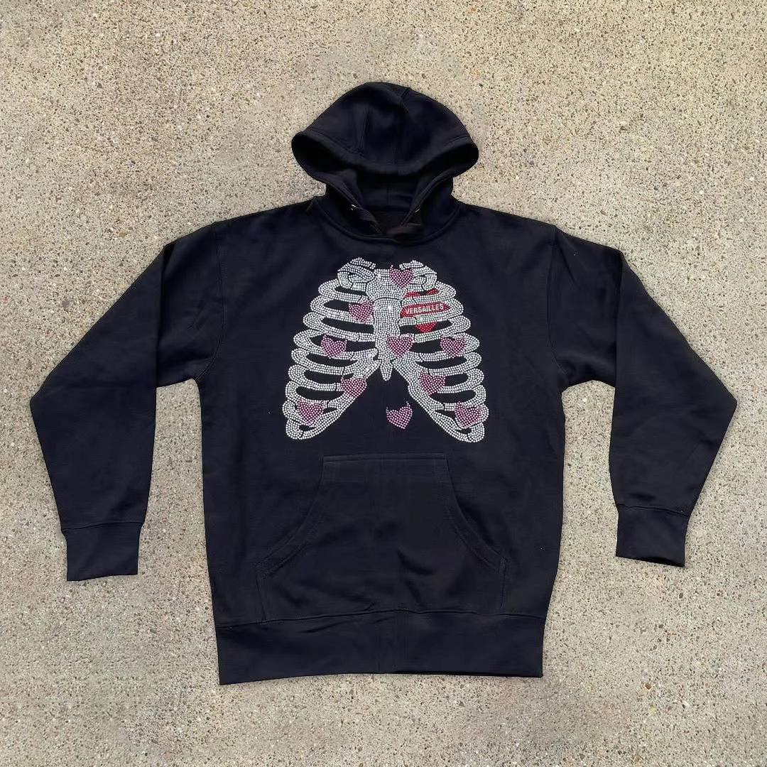 Demon heart casual street hoodie