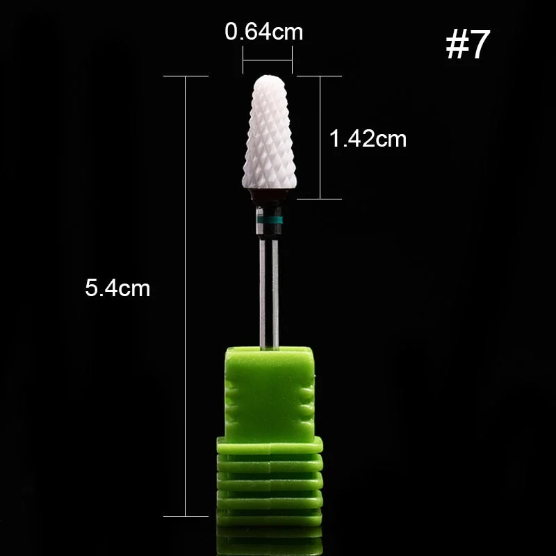 1Pc Ceramic Nail Drill Bits Nail Milling Cutter Bits Electric Drill Machine For Manicure Pedicure Equipment Accessory Tools-Nail Inspo