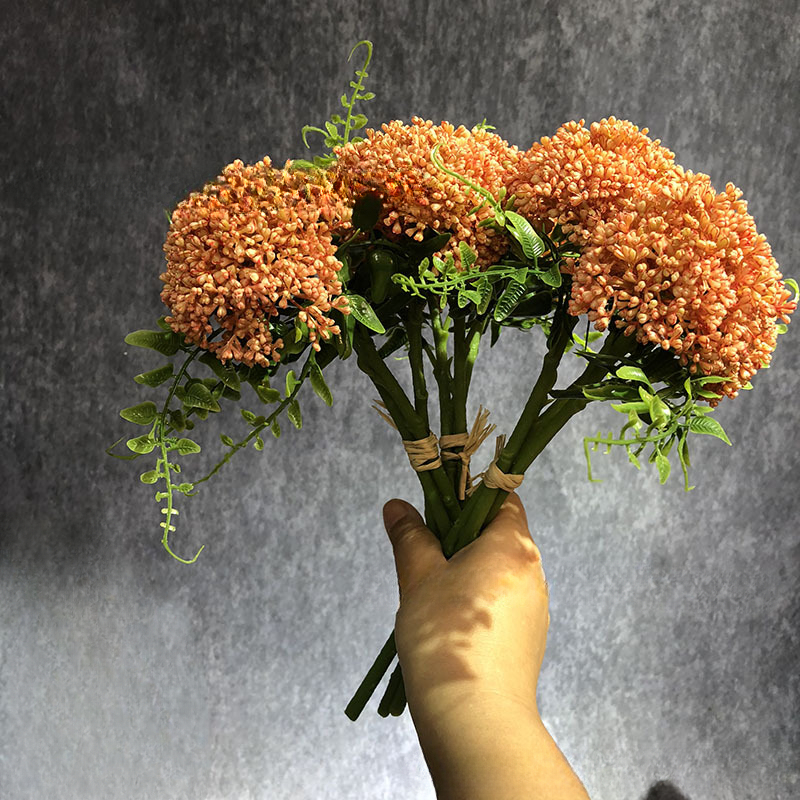 Tegooe Simulation Oat Fruit Cluster Artificial Floral Greenery Bouquet for Home Decor