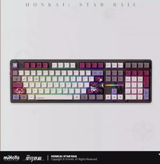 Honkai: Star Rail Kafka RGB Mechanical Keyboard [Original Honkai Official Merchandise]