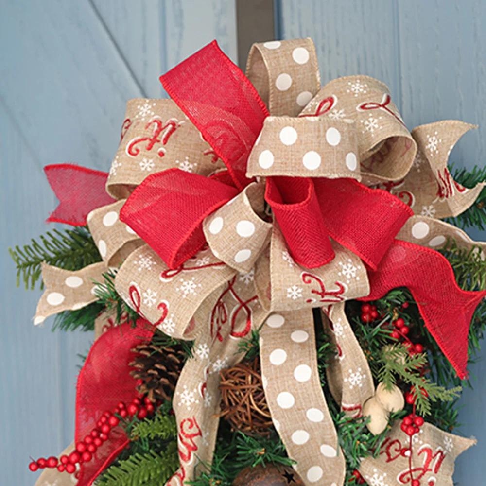 Christmas decorative simulation Red fruit grape bells Upside down tree garland