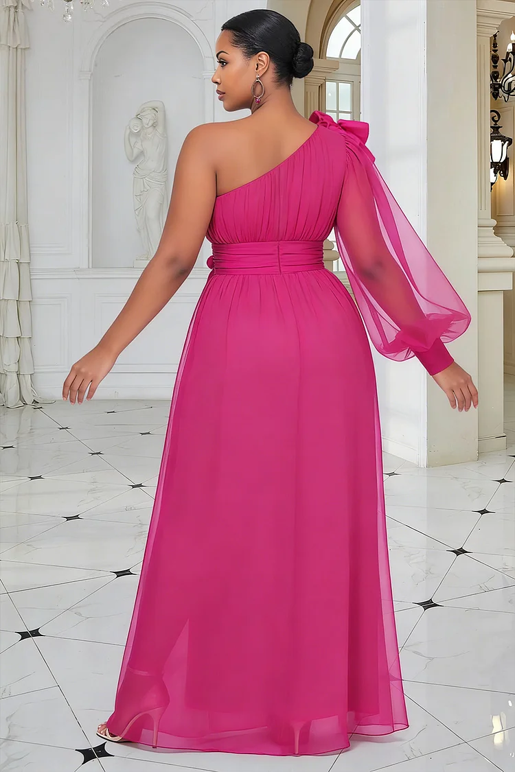 hot pink maxi dress plus size Knox Floral Curve Elevate your wardrobe with this versatile and eye Hot Pink Plus Strappy Scoop