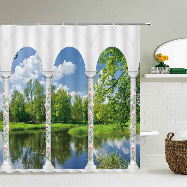 

Shower Curtain – Beach Sea Sunny Scenery-180*180cm, 501 Original